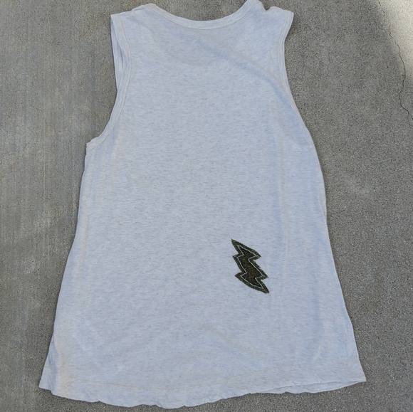 SUPER RARE Zadig & Voltaire Zen Embroidery Beaded Lightning Bolts⚡️S EUC - Picture 3 of 9